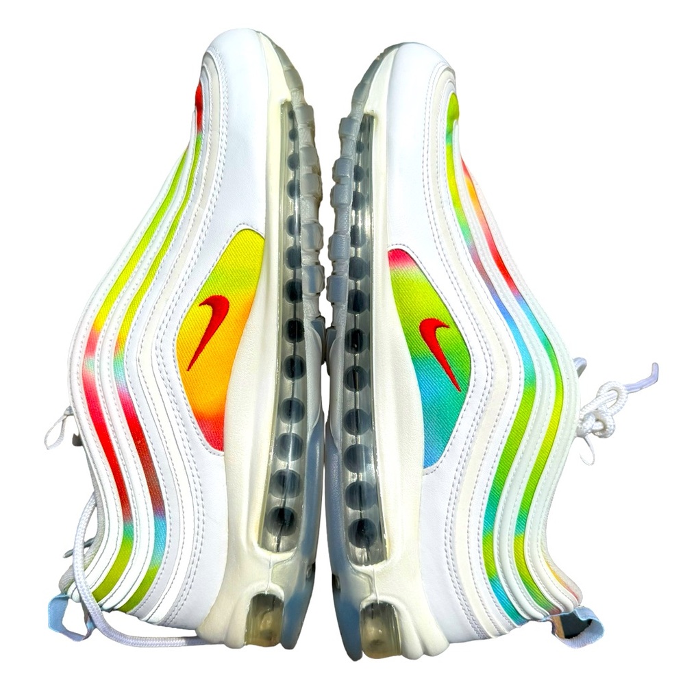 Nike Air Max 97 Tie-Dye Chicago Men's Shoes White-Red Multicolor ck0839-100
